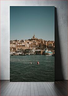 Πίνακας, Harbor with Cityscape and Hilltop Church Λιμάνι με αστικό τοπίο και εκκλησία στην κορυφή του λόφου