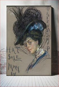 Πίνακας, Hat Sale Poster by Alice Pike Barney