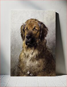 Πίνακας, Head of a Leonberger (c.1880–c.1892) by Otto Eerelman