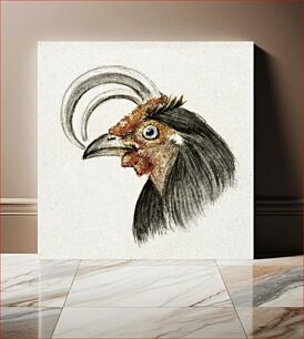 Πίνακας, Head of a rooster (1816) by Jean Bernard (1775-1883)