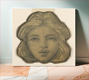 Πίνακας, Head of a Woman (Project for Stained Glass), Francis Augustus Lathrop