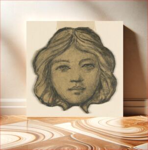 Πίνακας, Head of a Woman (Project for Stained Glass), Francis Augustus Lathrop