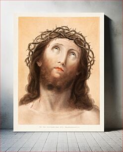 Πίνακας, Head of Christ (1727-1815) aesthetic stipple engraving by Francesco Bartolozzi