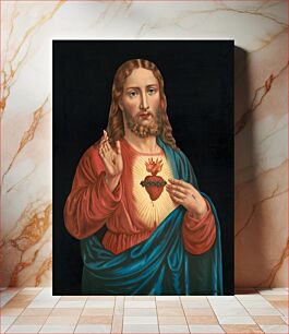 Πίνακας, Heart of Jesus, aesthetic chromolithograph