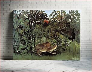 Πίνακας, Henri Rousseau's The Hungry Lion Throws Itself on the Antelope (1905)