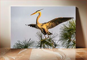 Πίνακας, Heron in Flight Ερωδιός σε πτήση