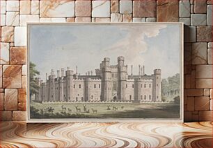 Πίνακας, Herstmonceux Castle, East Sussex: South West View