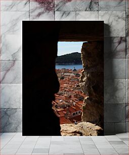 Πίνακας, Hidden Cityscape Through Stone Κρυμμένο αστικό τοπίο μέσα από πέτρα