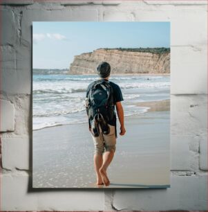 Πίνακας, Hiker by the Sea Πεζοπόρος δίπλα στη θάλασσα