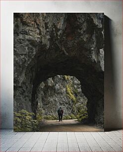 Πίνακας, Hiker in Rocky Tunnel Πεζοπόρος στο Rocky Tunnel