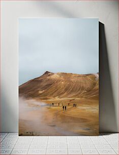 Πίνακας, Hikers on Misty Mountain Path Πεζοπόροι στο Misty Mountain Path