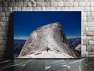 Πίνακας, Hiking Half Dome on a Clear Day Πεζοπορία με μισό θόλο σε μια καθαρή μέρα