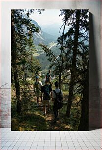 Πίνακας, Hiking in the Forest Πεζοπορία στο Δάσος