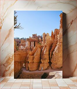 Πίνακας, Hiking Through Hoodoos Πεζοπορία μέσω Hoodoos