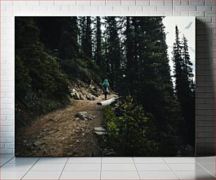 Πίνακας, Hiking Through the Forest Πεζοπορία μέσα από το δάσος