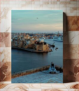 Πίνακας, Historic City Harbor at Dusk Ιστορικό λιμάνι της πόλης στο σούρουπο