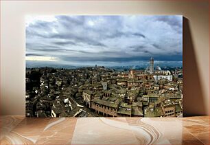 Πίνακας, Historic Cityscape Under Moody Skies Ιστορικό αστικό τοπίο κάτω από το Moody Skies