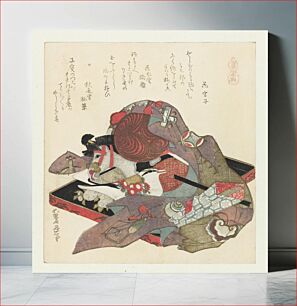 Πίνακας, Hokusai's (1760-1849) A comparison of Genroku poems and shells