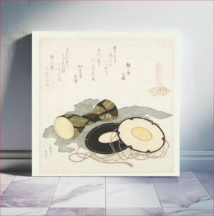 Πίνακας, Hokusai's (1760-1849) A comparison of Genroku poems and shells