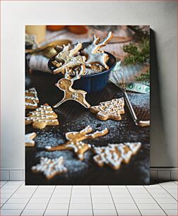 Πίνακας, Holiday Gingerbread Cookies Γιορτινά μπισκότα μελόψωμο