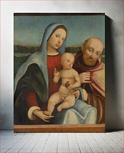 Πίνακας, Holy family (madonna with child and saint francis of assisi), Francesco Francia