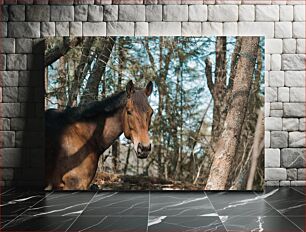 Πίνακας, Horse in the Forest Άλογο στο Δάσος