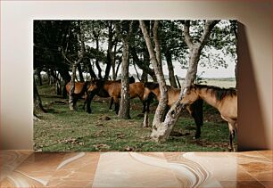 Πίνακας, Horses in a Forested Area Άλογα σε δασική περιοχή