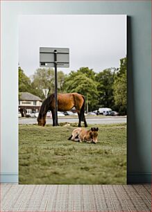 Πίνακας, Horses in the Park Άλογα στο πάρκο