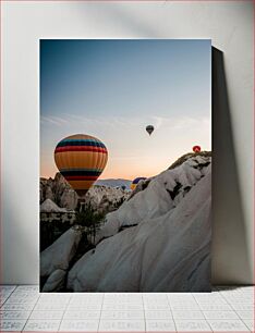 Πίνακας, Hot Air Balloons at Sunrise Μπαλόνια ζεστού αέρα στο Sunrise