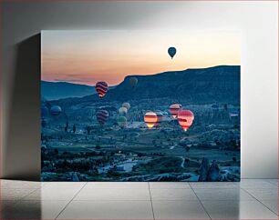 Πίνακας, Hot Air Balloons at Sunrise Μπαλόνια ζεστού αέρα στο Sunrise