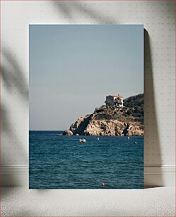 Πίνακας, House on the Cliffside by the Sea Σπίτι στο Cliffside by the Sea