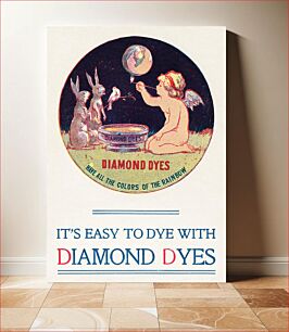 Πίνακας, I's easy to dye with Diamond Dyes (1870–1900) poster by Wells, Richardson & Co