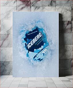 Πίνακας, Iceberg Peppermint Chewing Gum in Ice Iceberg Peppermint Τσίχλα σε Πάγο