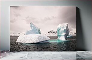 Πίνακας, Icebergs in the Ocean Παγόβουνα στον Ωκεανό