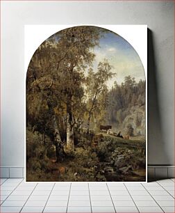 Πίνακας, Ideal landscape, 1860, Werner Holmberg
