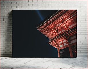 Πίνακας, Illuminated Pagoda at Night Φωτισμένη παγόδα τη νύχτα