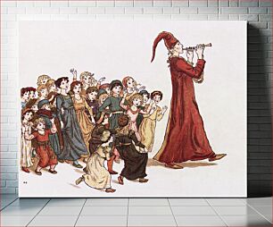 Πίνακας, Illustration from The Pied Piper of Hamelin by Robert Browning