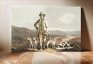 Πίνακας, Illustration of the dog breaker from The Costume of Yorkshire (1814) by George Walker (1781-1856)