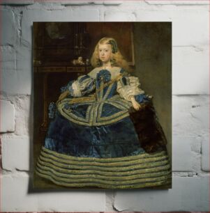 Πίνακας, Infanta Margarita Teresa in a Blue Dress (1659) baroque oil painting by Diego Velázquez