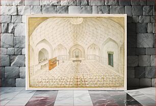 Πίνακας, Interior of the Hammam at the Red Fort, Delhi, Furnished According to English Taste, ca. 1830–40