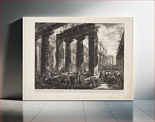 Πίνακας, Interior view of the Temple of Neptune by Giovanni Battista Piranesi