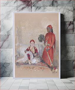 Πίνακας, Iskander Bey and His Servantca. (1848) by John Frederick Lewis