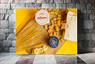 Πίνακας, Italian Pasta and Ingredients Ιταλικά ζυμαρικά και υλικά