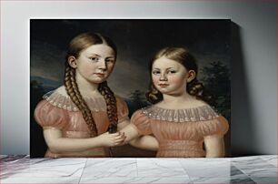 Πίνακας, Jacobina and helena simelius, 1820 - 1829, Johan Erik Lindh