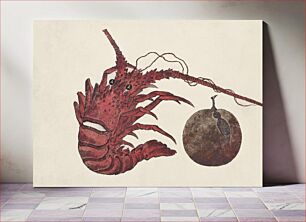 Πίνακας, Japanese lobster (1615–1868) from Album of Sketches by Katsushika Hokusai and His Disciples