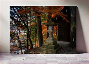 Πίνακας, Japanese Temple in Autumn Ιαπωνικός ναός το φθινόπωρο