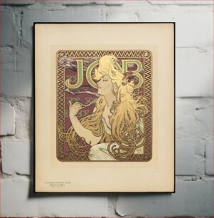 Πίνακας, Job cigarette paper (1896) by Alphonse Mucha