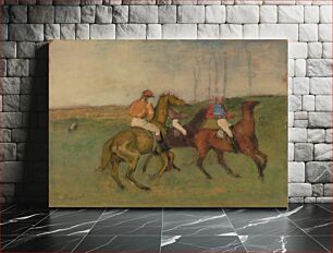 Πίνακας, Jockeys and Race Horses by Edgar Degas