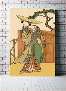 Πίνακας, Kabuki actors, Japanese man painting by G.A. Audsley-Japanese illustration