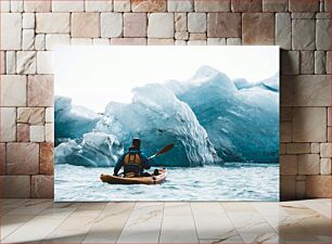 Πίνακας, Kayaking Near Icebergs Καγιάκ κοντά σε παγόβουνα